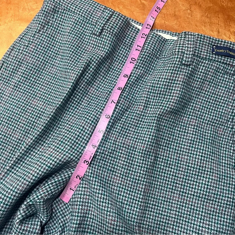 Vintage Pendleton Wool Houndstooth Country Traditionals Pants size 32 new USA
